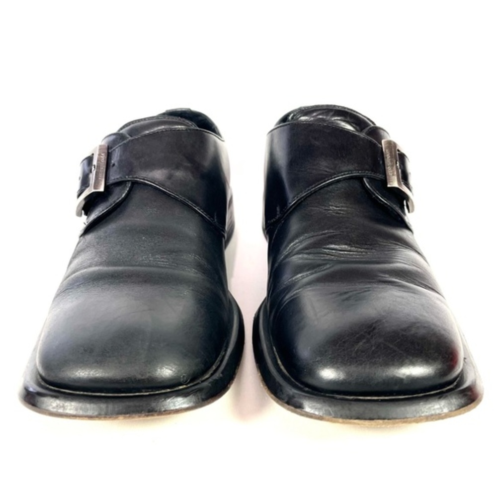 Kenneth Cole NY Monk Strap Dress Shoes Mens 10.5 Black Leather - Picture 3 of 9